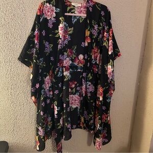 UmGee Floral Kimono Size 2XL Lightweight Casual Colorful Boho Beach Vacation